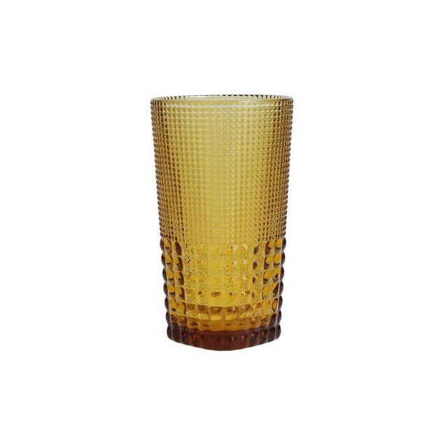 Malcolm Amber Iced Beverage Glass, 15 oz., Set of 6