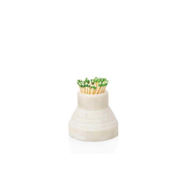 Hudson Grace White Marble Match Striker