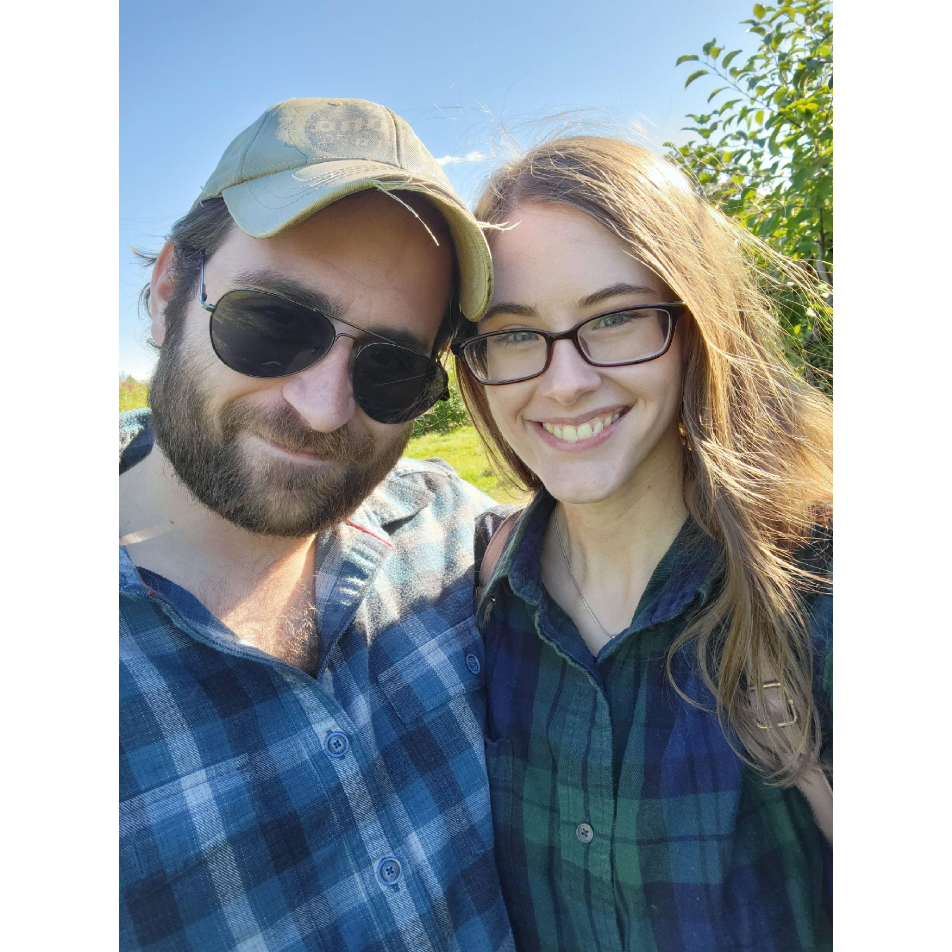 Apple picking at Apple Dave's, October 2022