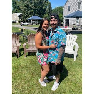 Annual horseshoe tournament, matching outfits edition!