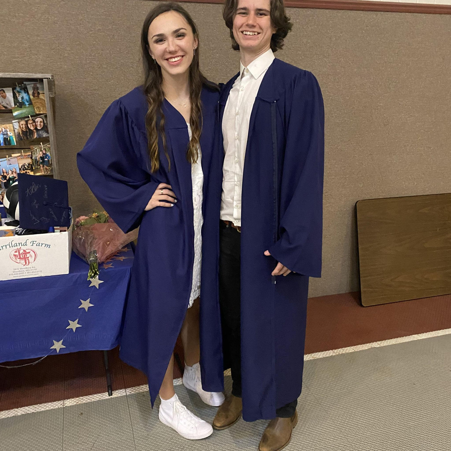 Our first photo together at graduation