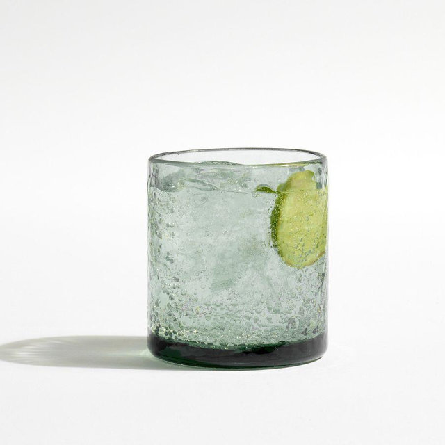 Hammered Outdoor Short Drinking Glass, Single - Mist Blue