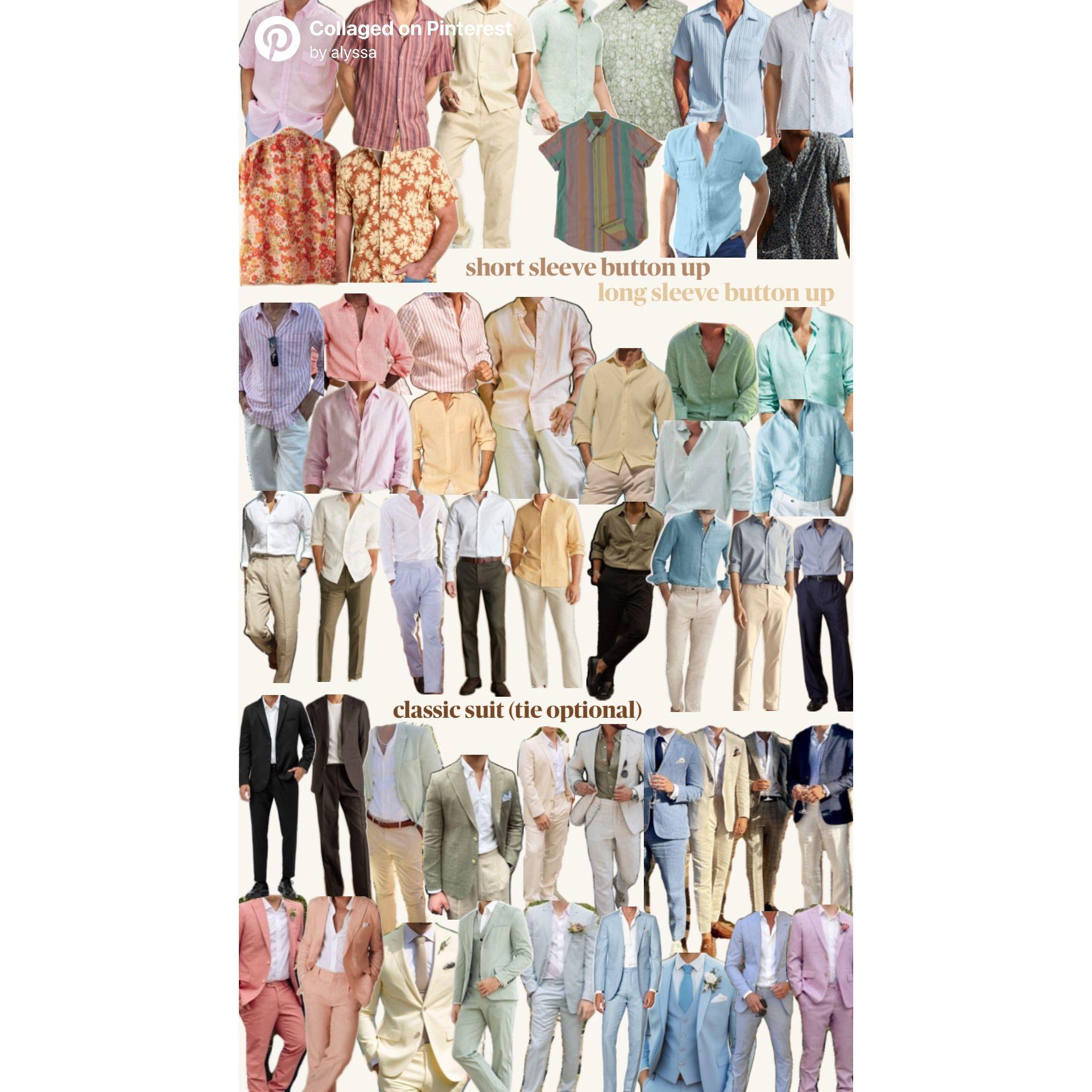 Inspiration for button ups and suits