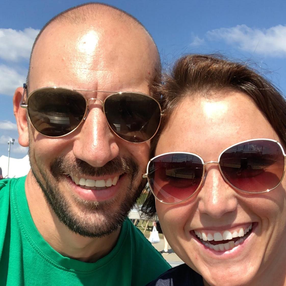 The smiles are because Pig races were about to happen!