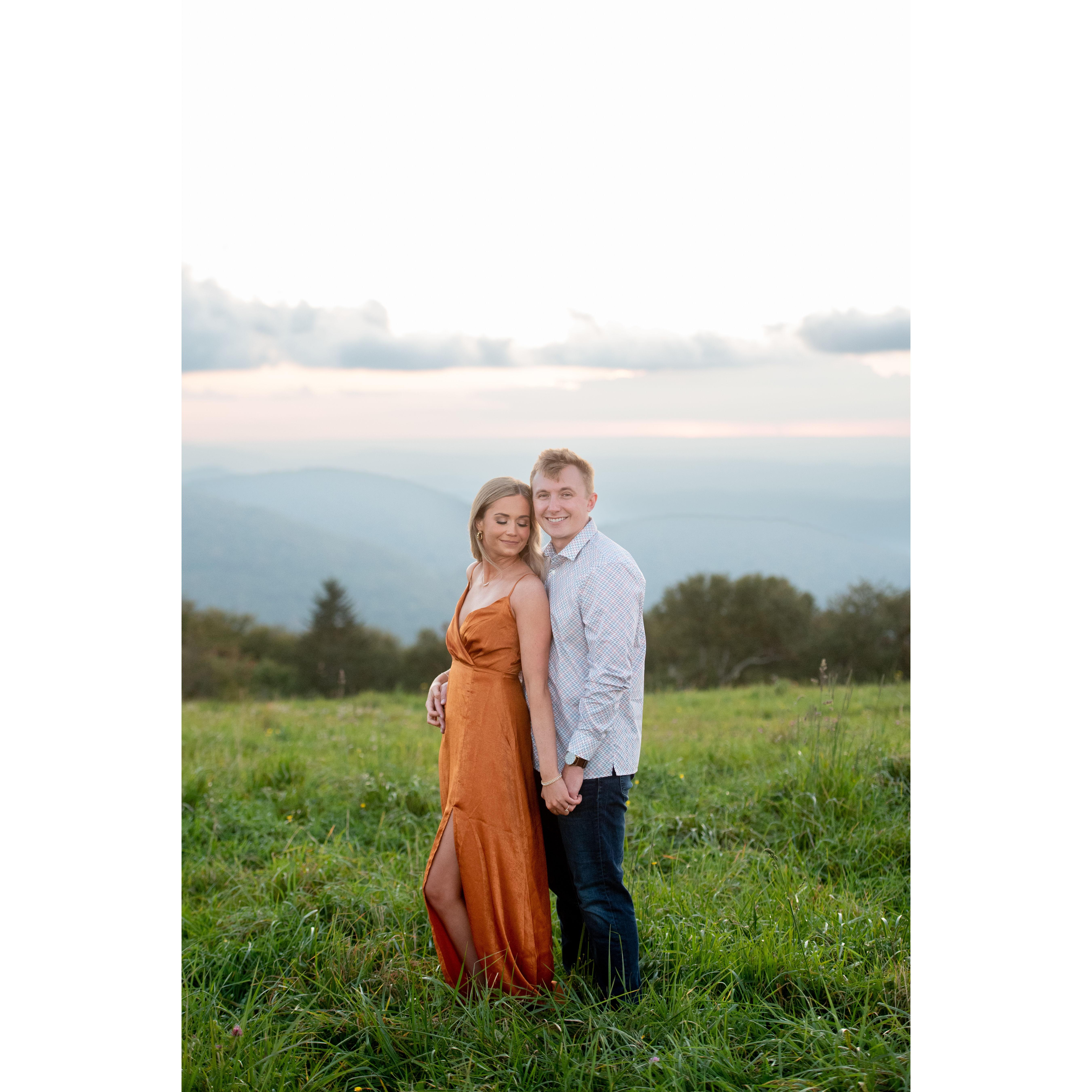 Engagement photoshoot in the Smoky Mountains