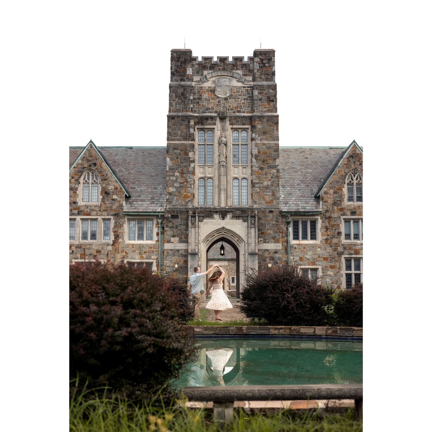Engagement session at the Ford Complex, Berry College, Rome, GA.
