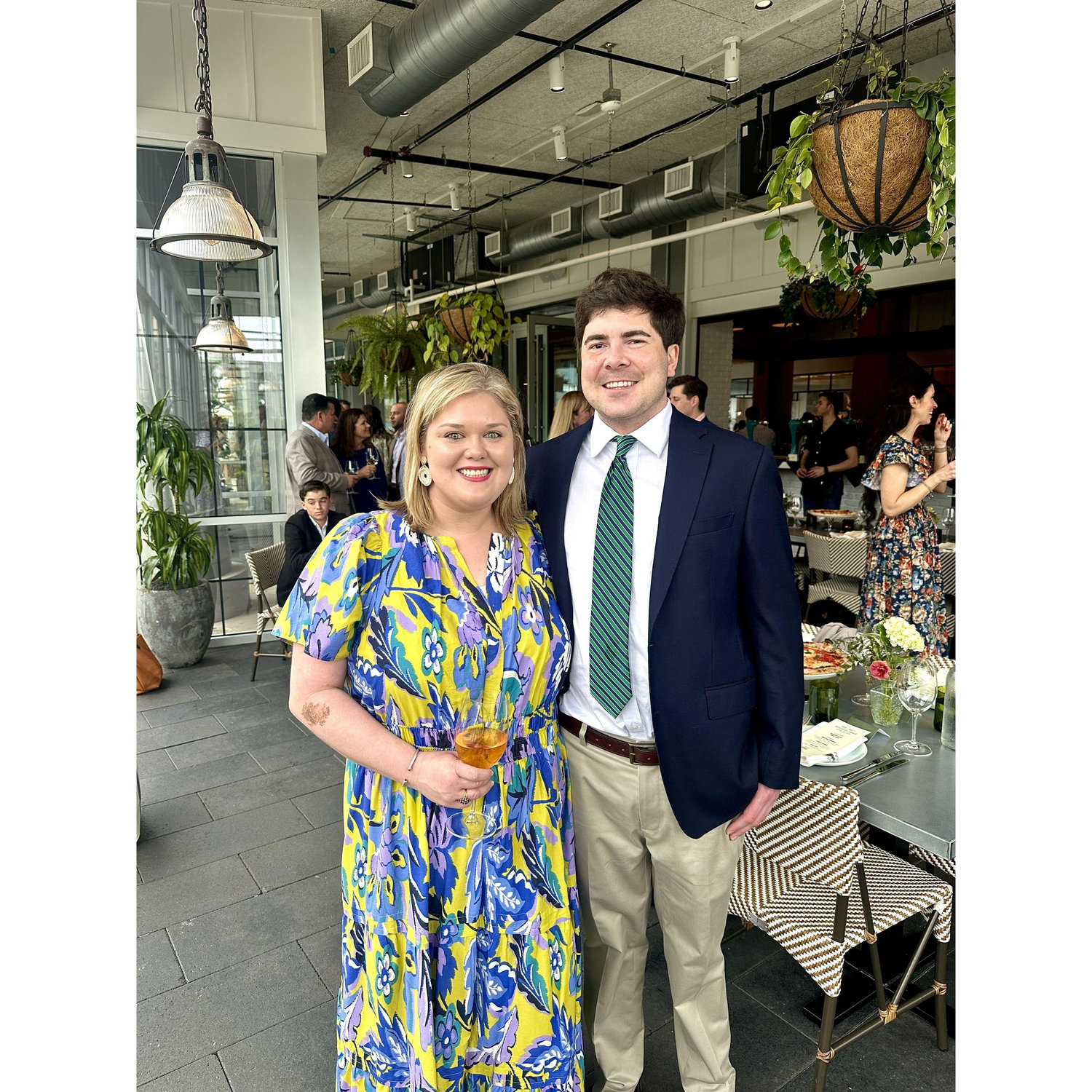 Celebrating our friends Rob and Matt at their rehearsal dinner