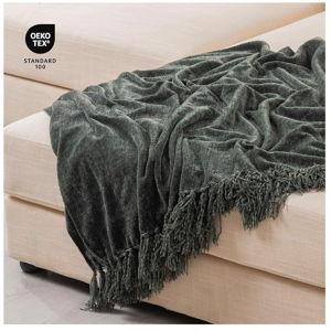RECYCO Throw Blanket Dark Green