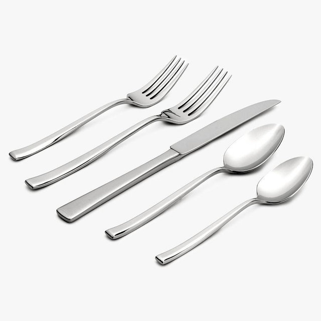 Pearce Flatware, Set of 20 - Stainless Steel