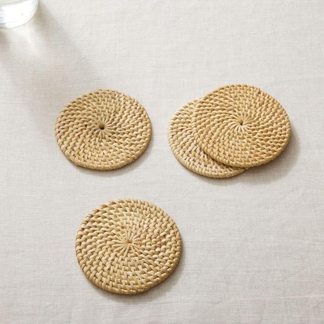 Merida Rattan Woven Coasters
