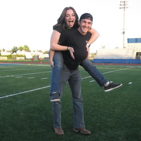 Logan and Savannah were being so silly at their senior sunrise. The sunrise never really happened haha.