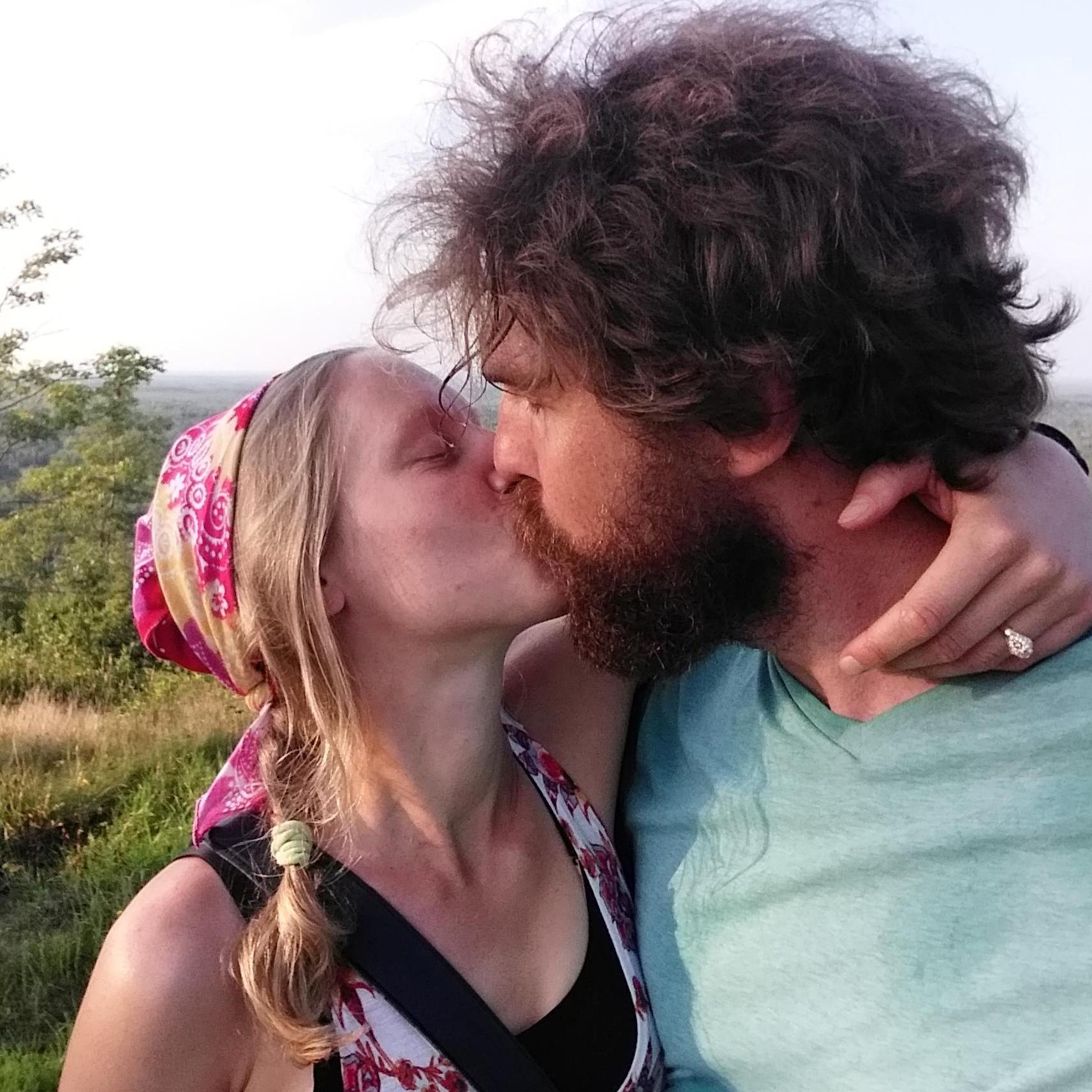 Dan proposed to Kaylee at this scenic overlook in northern Minnesota. Luckily she said yes.