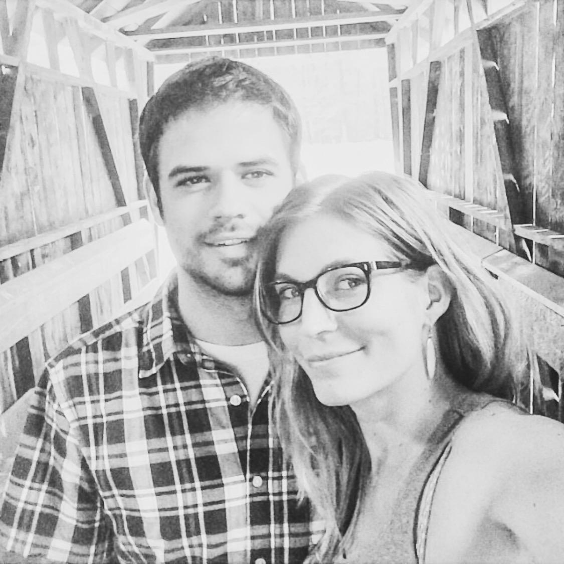 On one of our many weekend adventures, together.