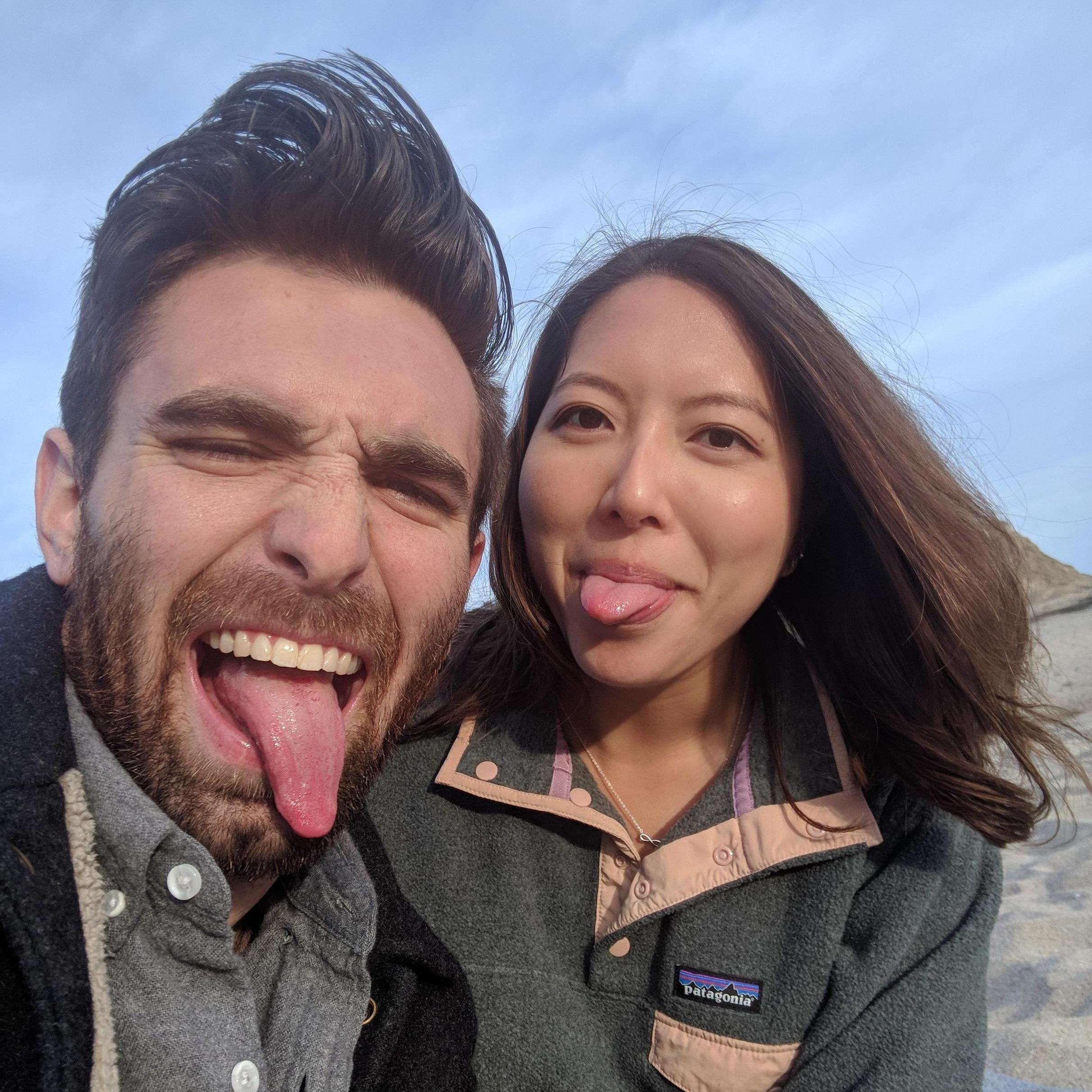 Weekend beach trips are our favorite! We almost always bring s'mores and comic books.