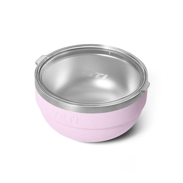 YETI Rambler Bowls, Vacuum Insulated, Stackable and Nestable Stainless Steel Bowl with Lid, 2 Quart, Cherry Blossom