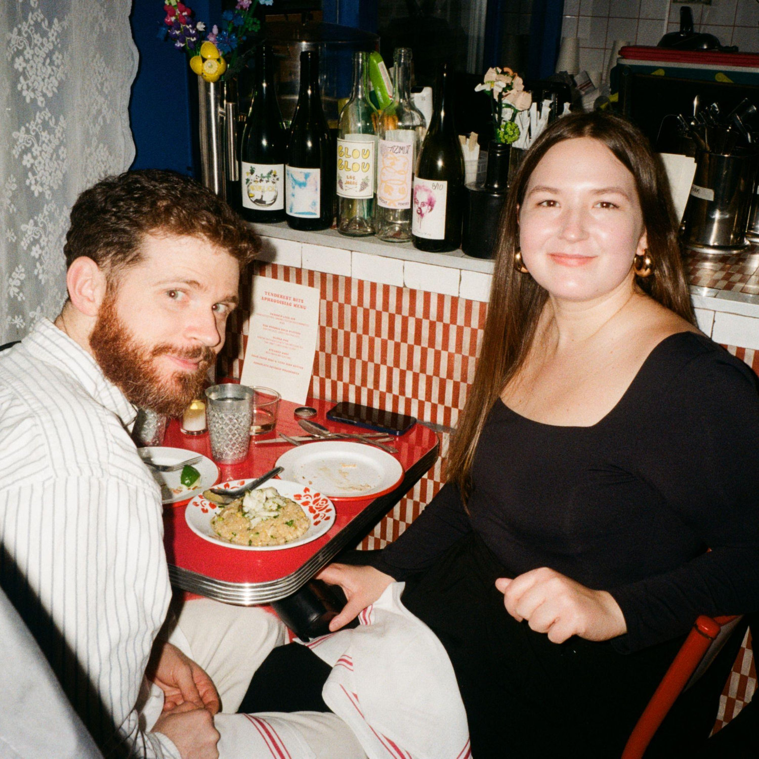 The night we got engaged. (After the White Castle.)