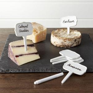 Ceramic Cheese Markers, Set of 6