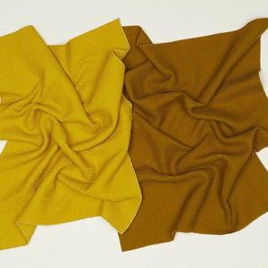 Essential Waffle Dish Towel - Mustard/Bronze