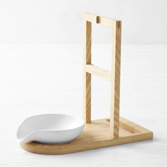Hold Everything FSC® Lid & Ladle Rest, Ashwood