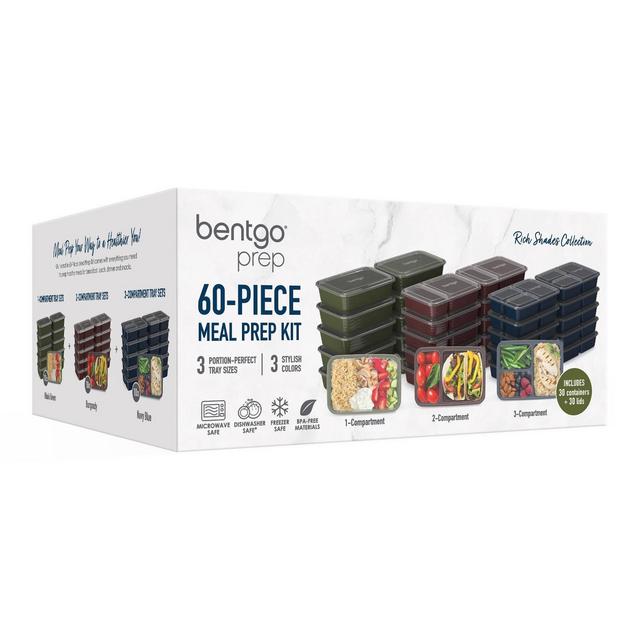 Bentgo Meal Prep Kit - Rich Shades Collection - 60pc