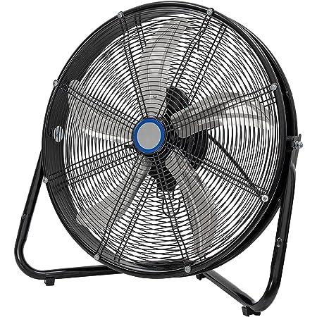 HICFM 4600 CFM 20 inch Heavy Duty Shroud Fan with Barrel and Powerful 1/5 HP Motor, High Velocity Air Circulator for Workshop, Garage, Commercial or Industrial rooms - UL Safety Listed