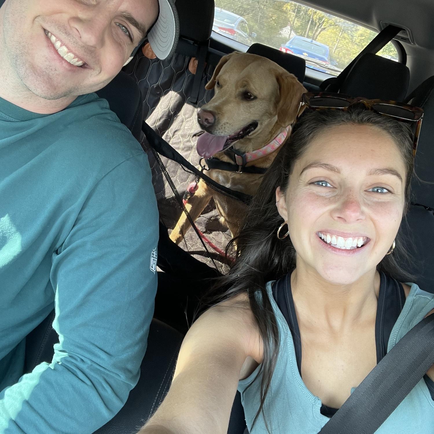 Just finished hiking Valley Forge with Annie!