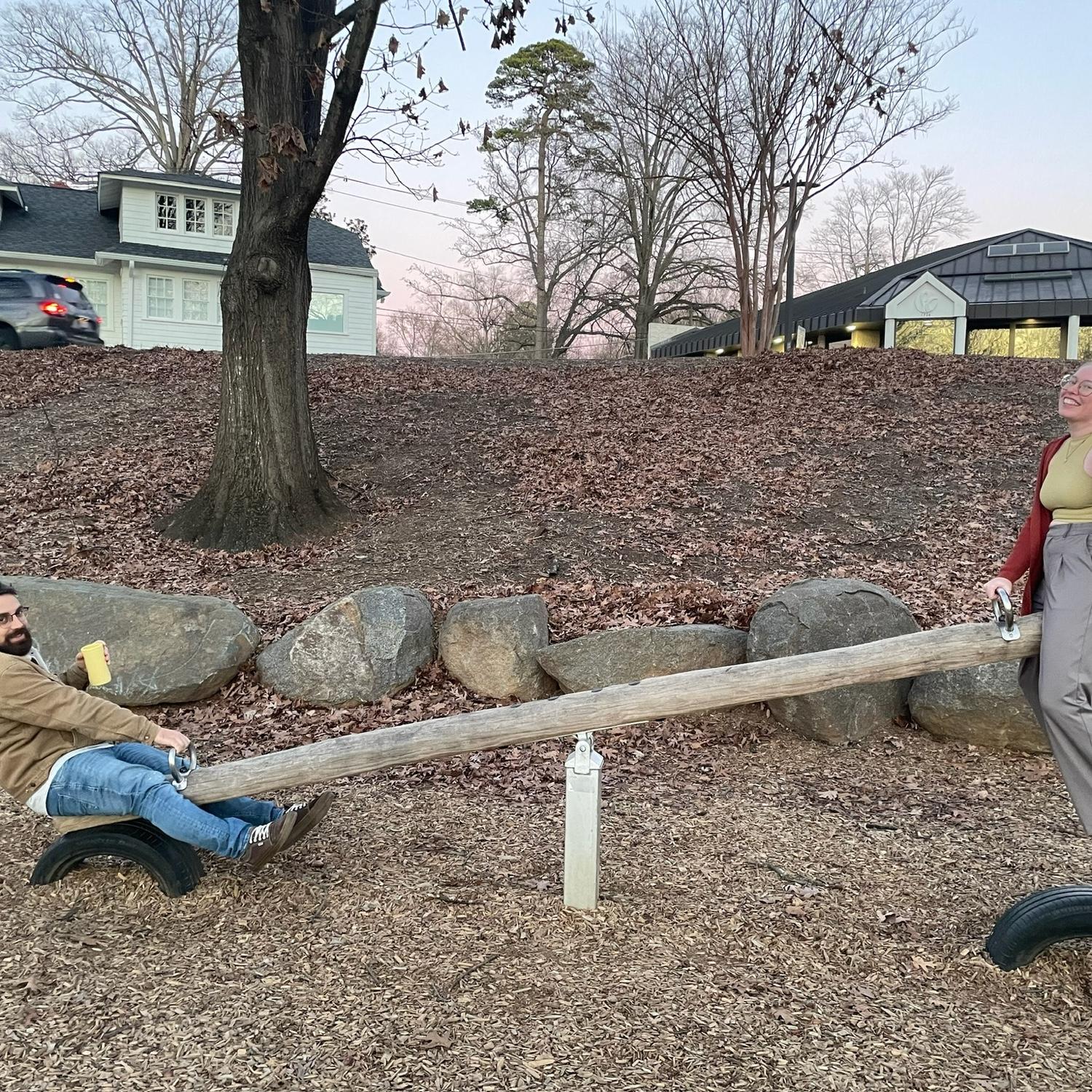 The neighborhood seesaw