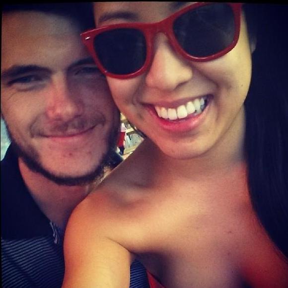 Our first photo together. March 2014.