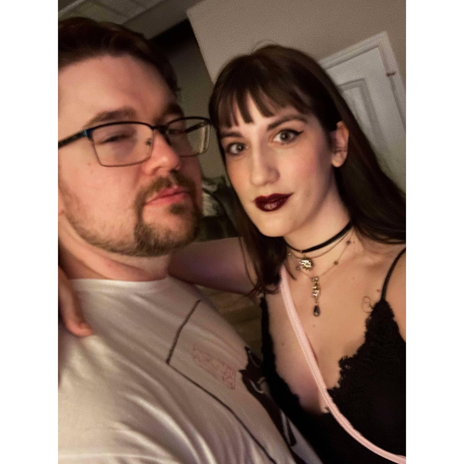 Slaying before we get absolutely destroyed by the rain on our birthday dinner night out.