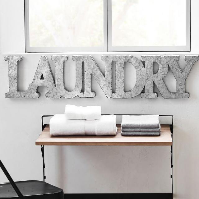 Galvanized Laundry Sign, Small