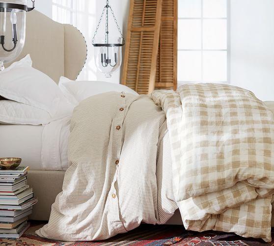 Wheaton Stripe Duvet Cover - Navy Queen