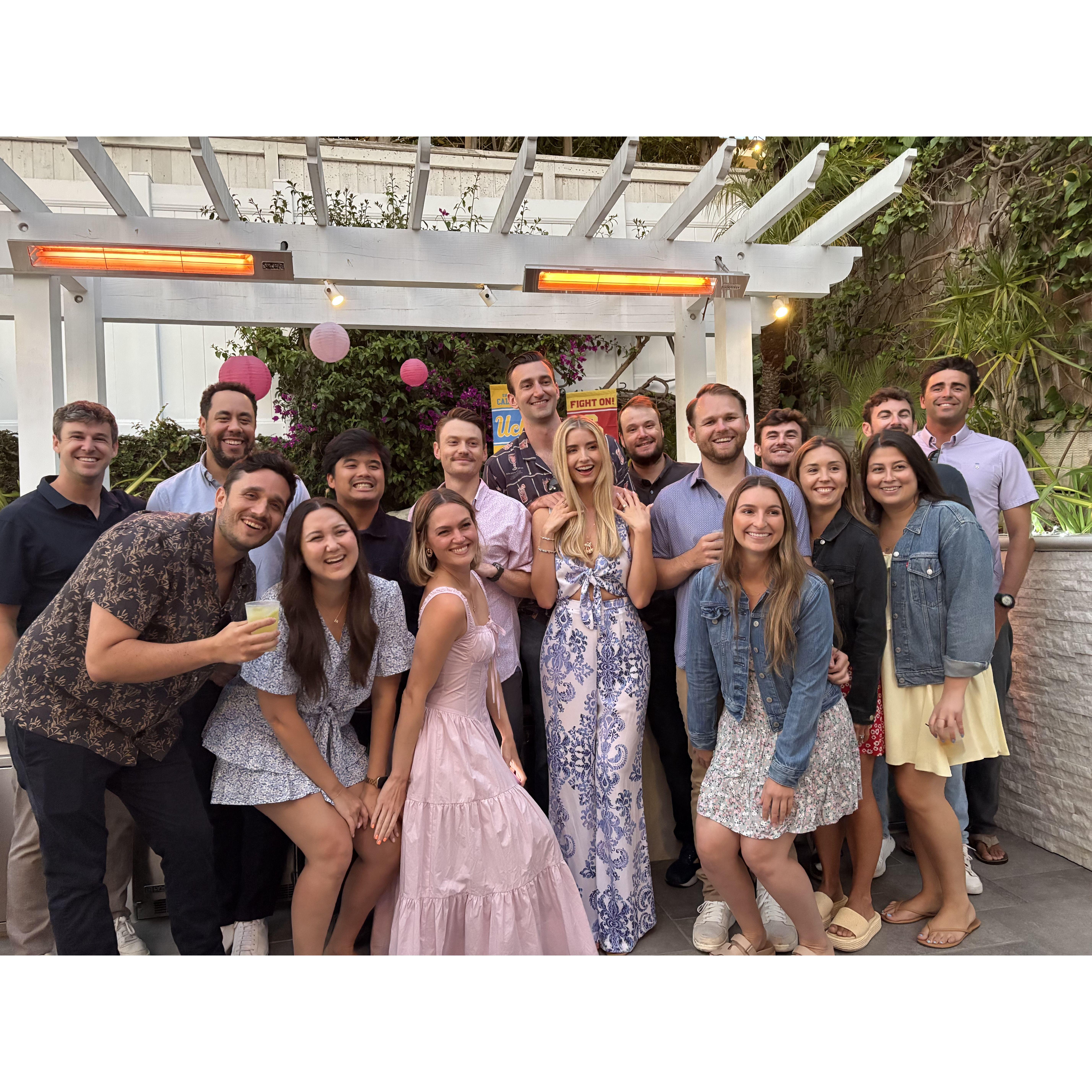 Our engagement party, July 2025