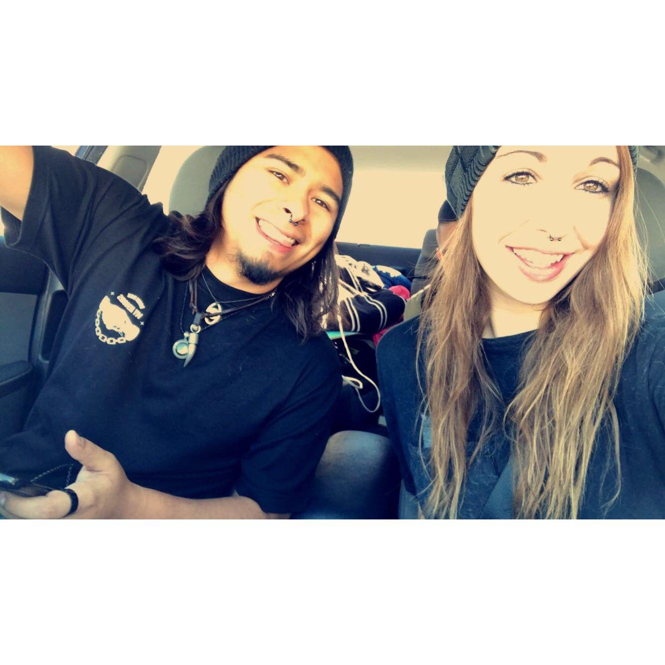 One of our first adventures together as a couple!