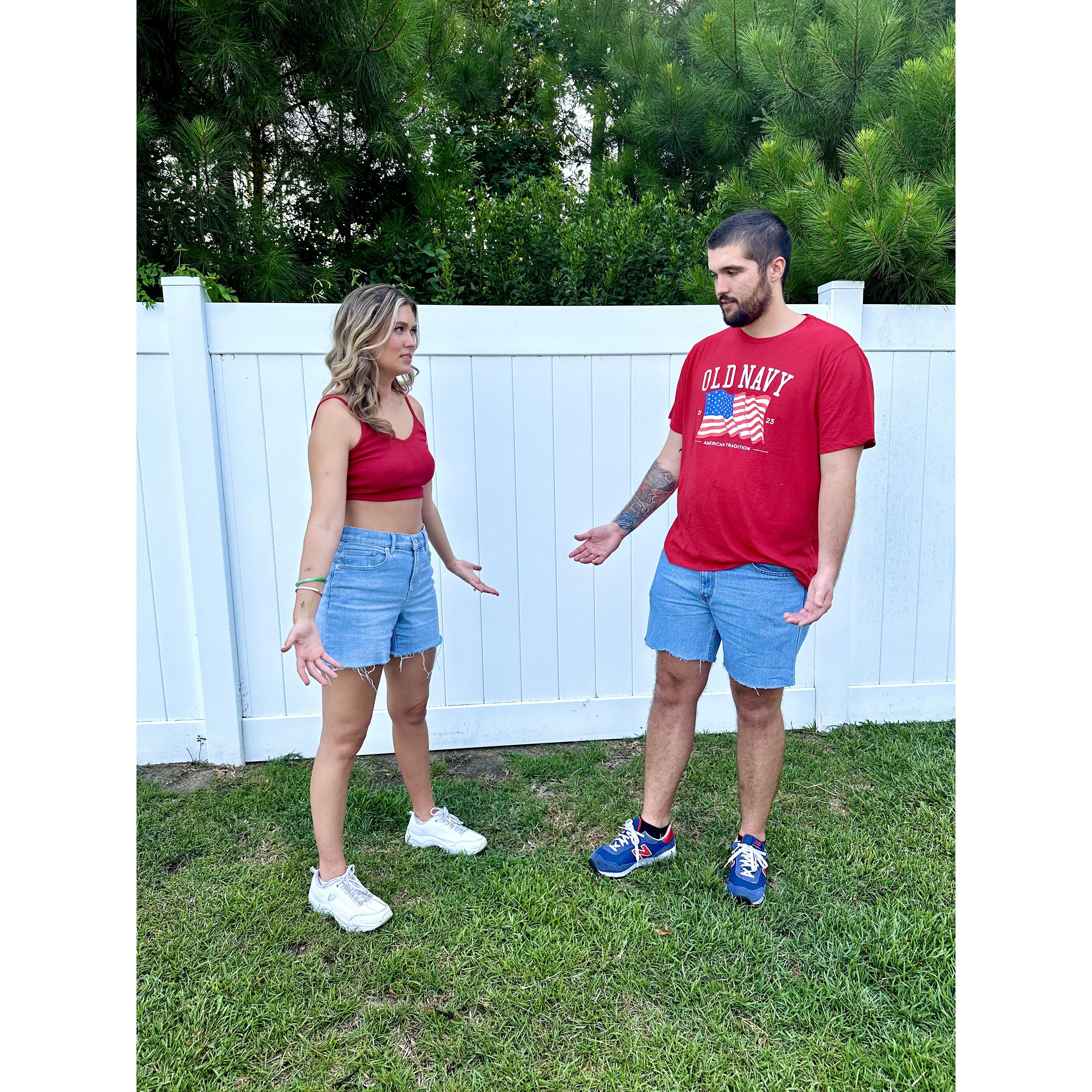 4th of July outfit twins - July 2023