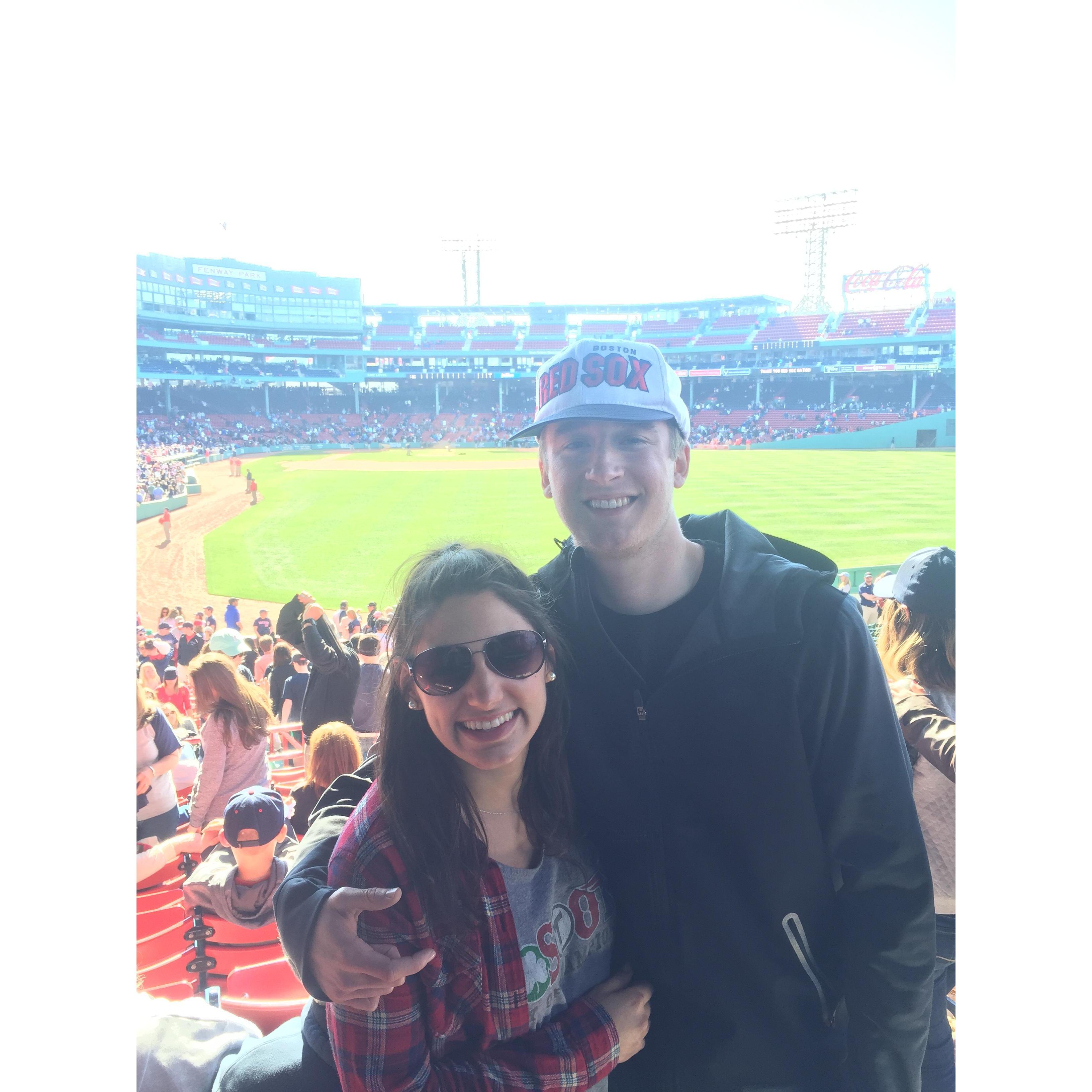 first time at Fenway Park together