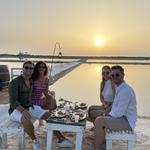 Aperitivo nella zona del sale a Marsala