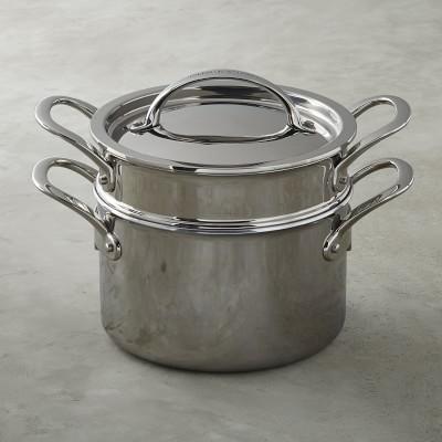 Williams Sonoma Thermo-Clad Stainless-Steel Steamer with Lid, 4-Qt.
