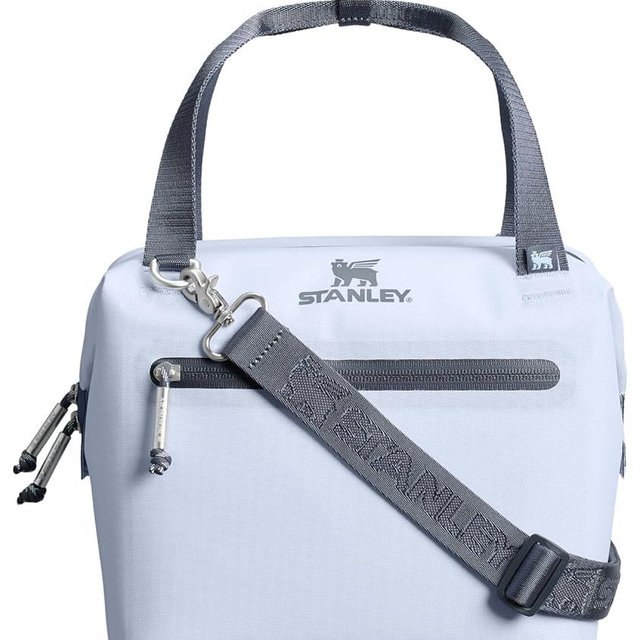 Stanley All Day Julienne Mini Soft Cooler Bag and Lunch Box 7.4 Quarts | 10 Can Cooler with Handles and Strap | Stays Cold for Hours | Insulated Travel Bag with Zipper | BPA-Free | Dew Drop