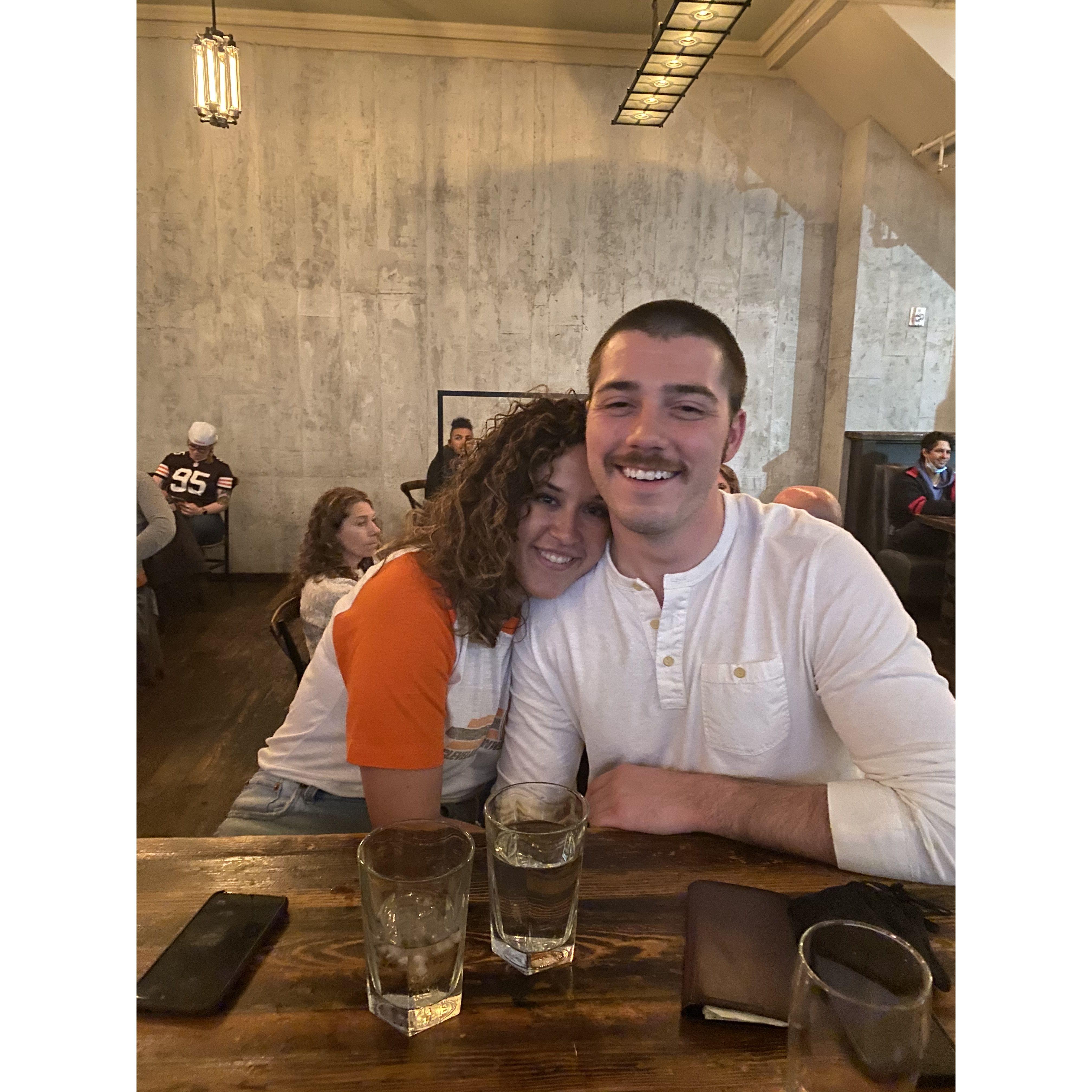 Our first photo together!