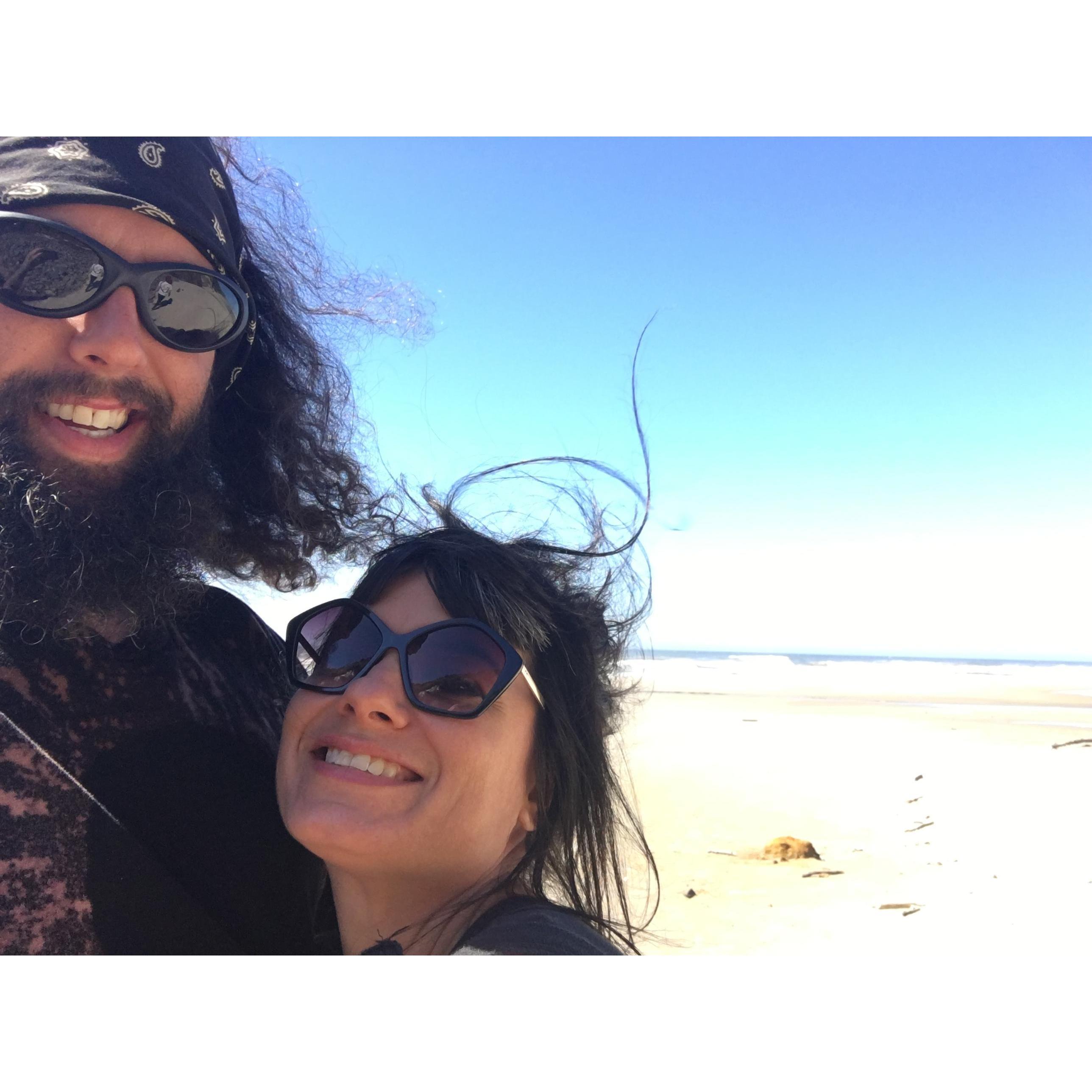 Last year at the Oregon Coast. We live in such a beautiful state!