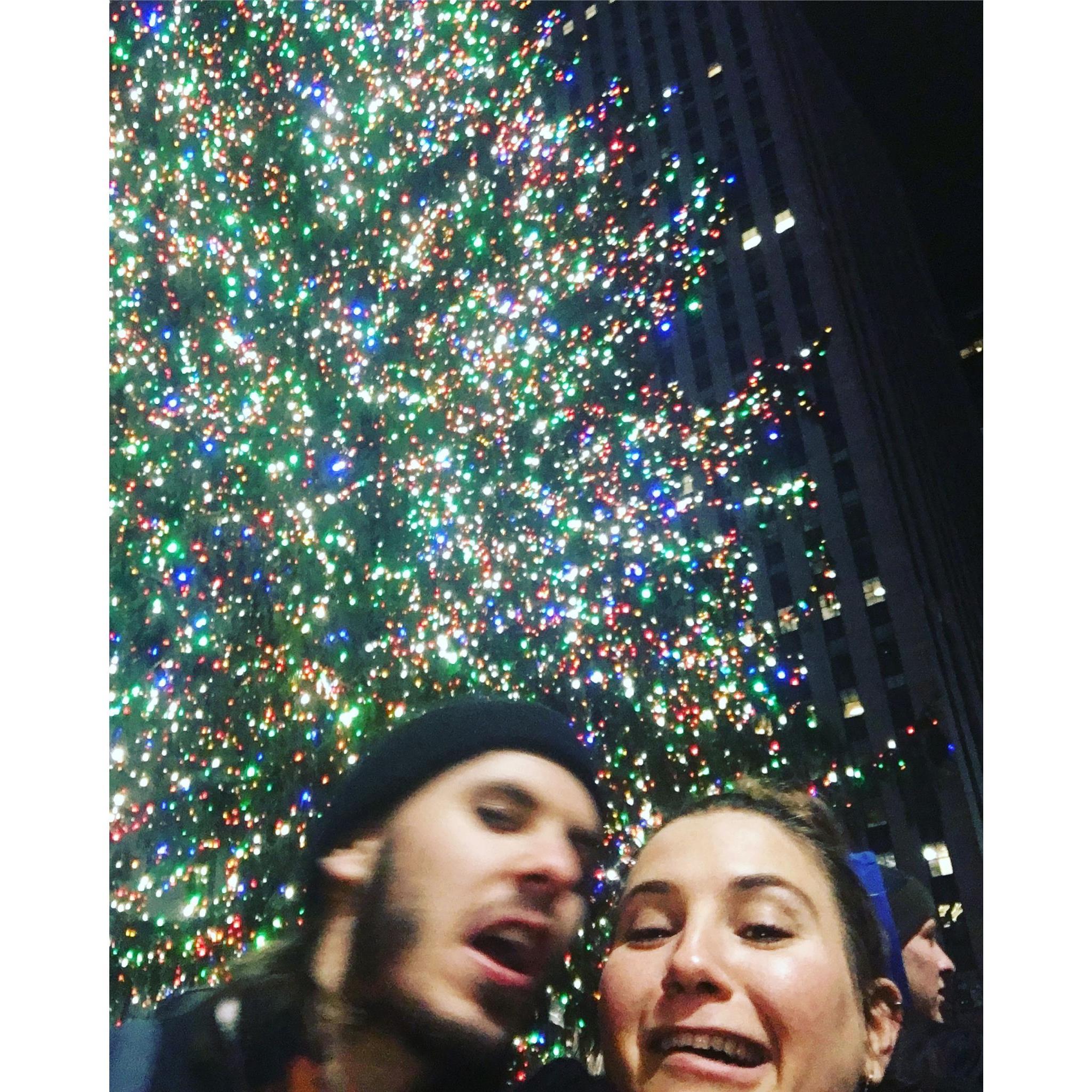 after 2 years in the city, we finally went to the Rockefeller tree and wound up with only this picture