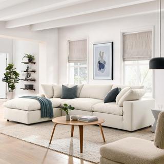 Commix 4-Piece Sectional Sofa Set with Ottoman