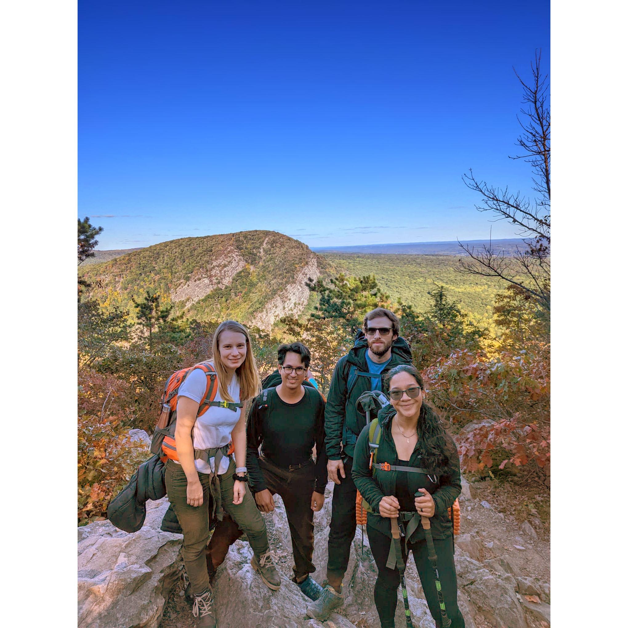 October 2022: First wild camping trip! Delaware Water Gap with Sara and Michael.
