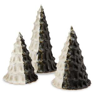 Hilborn Pottery - Winter Tree Trio (Black & White)
