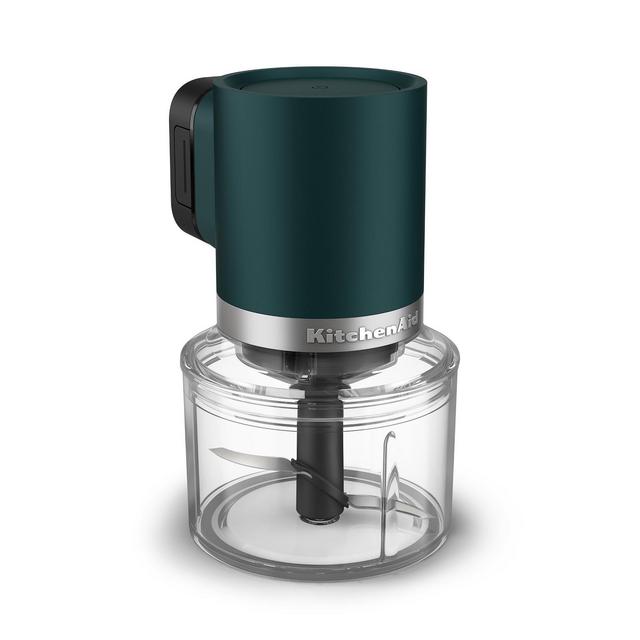 KitchenAid 3.5 Cups 60W Go Cordless Top Down Food Chopper with Battery Included Shaded Palm