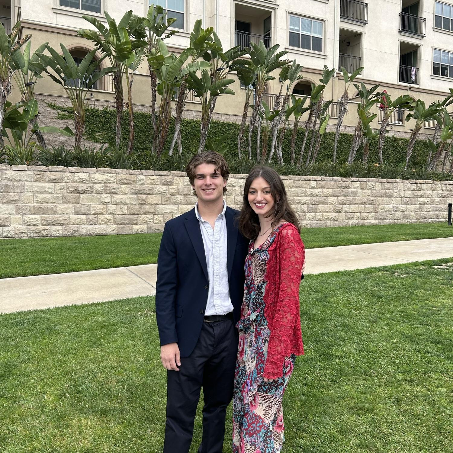 Matt's graduation May 2023. In front of Carmel where Jack used to live.
