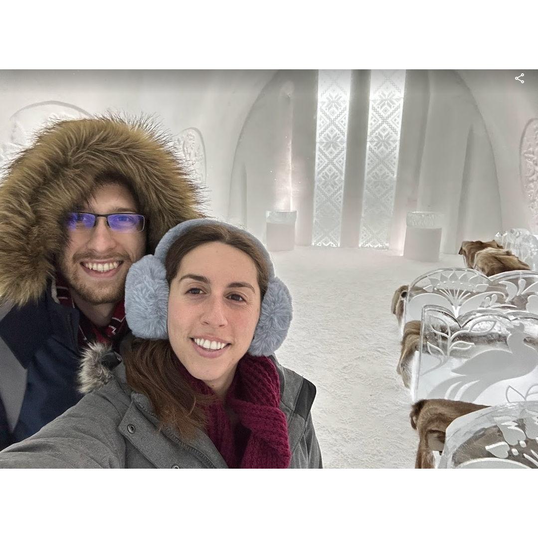 The Ice Hotel in Sweden. That was cool (actually, it was freezing).