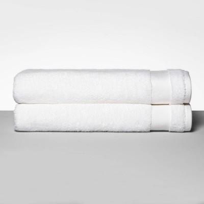 2pk Bath Towel Set True White - Made By Design™