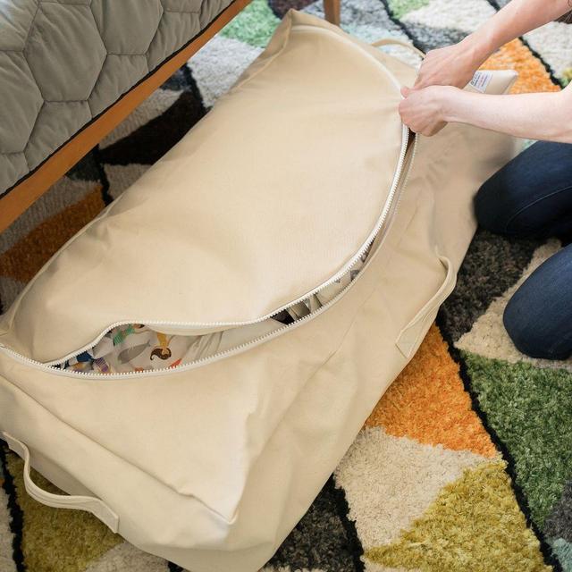 Steele Canvas Cotton Storage Bin, Natural, Underbed