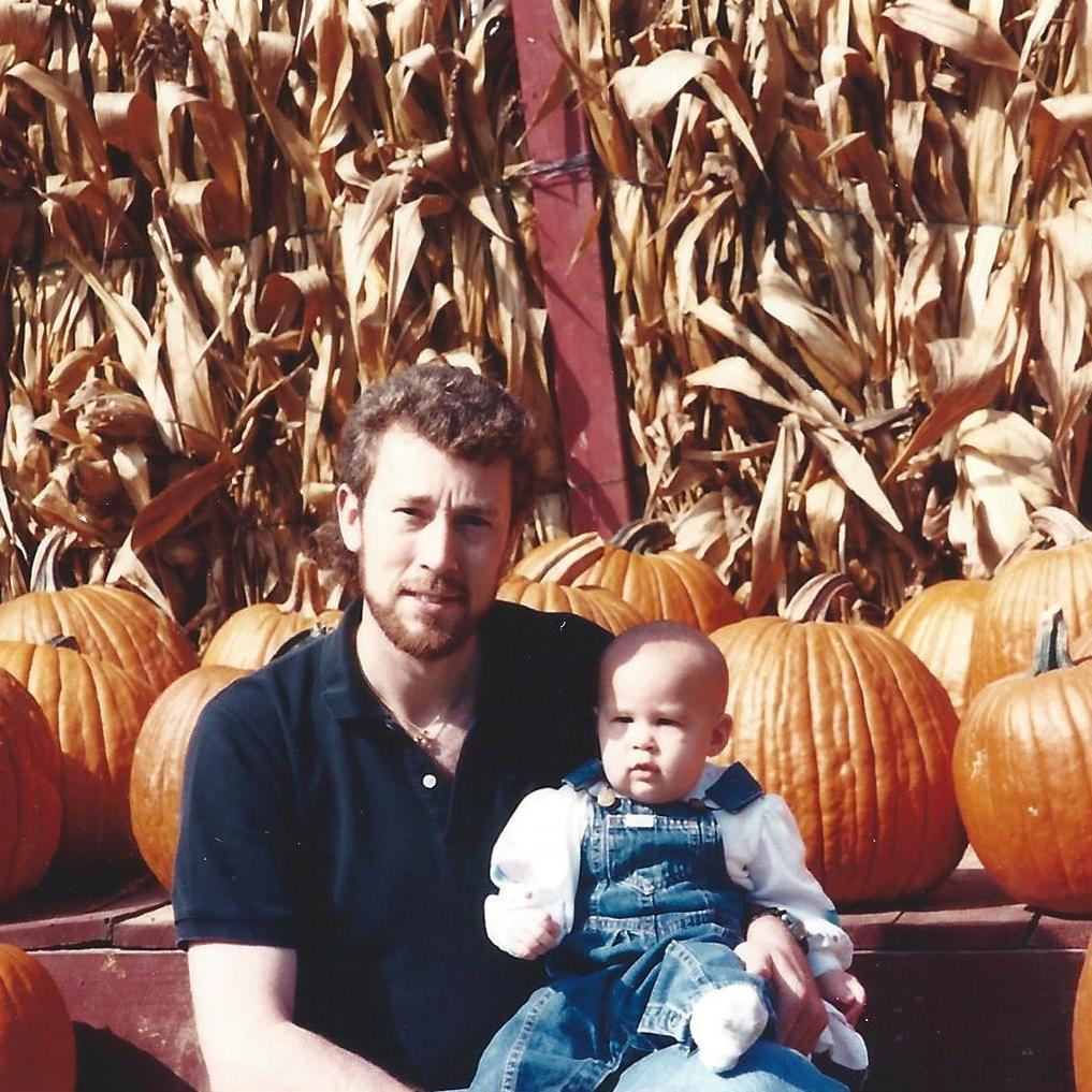 Baby Devon and her father